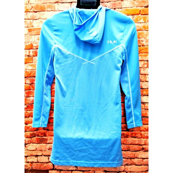 HUk Performance Fabrics Long Sleeved Hooded Fishing Apparel Shirt - Picture 2 of 7